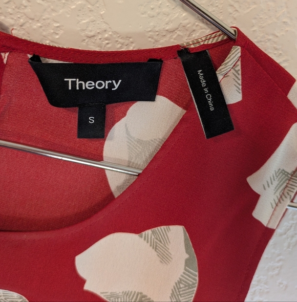 Theory 100%Silk Zabetha Blouse - Picture 5 of 6